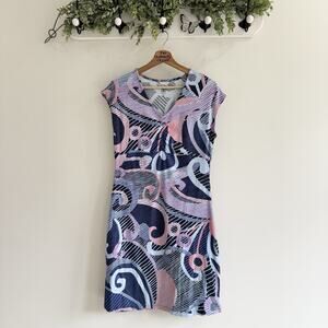 Title Nine Amelia Short Sleeve Dress Multicolor Stretch Medium Athletic TT9065